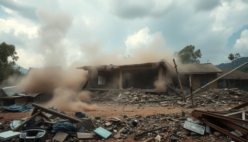 Longsor rumah di Depok