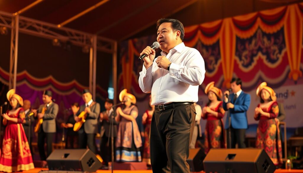 Prabowo menyanyi lagu Lampung