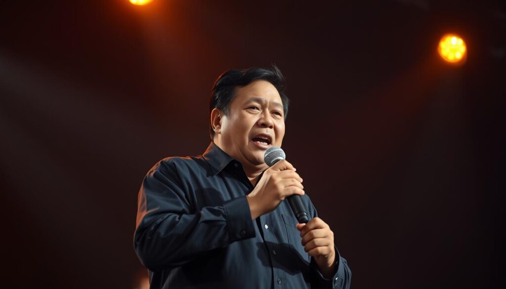 Prabowo menyanyikan lagu Lampung