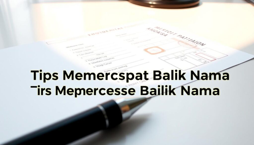 dokumen balik nama kendaraan