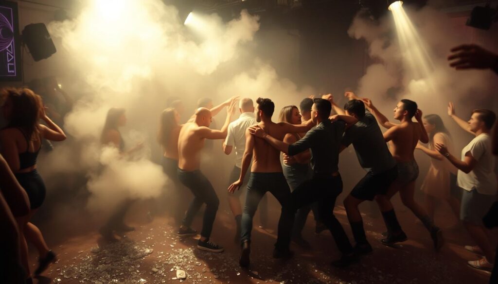 kecelakaan di klub malam