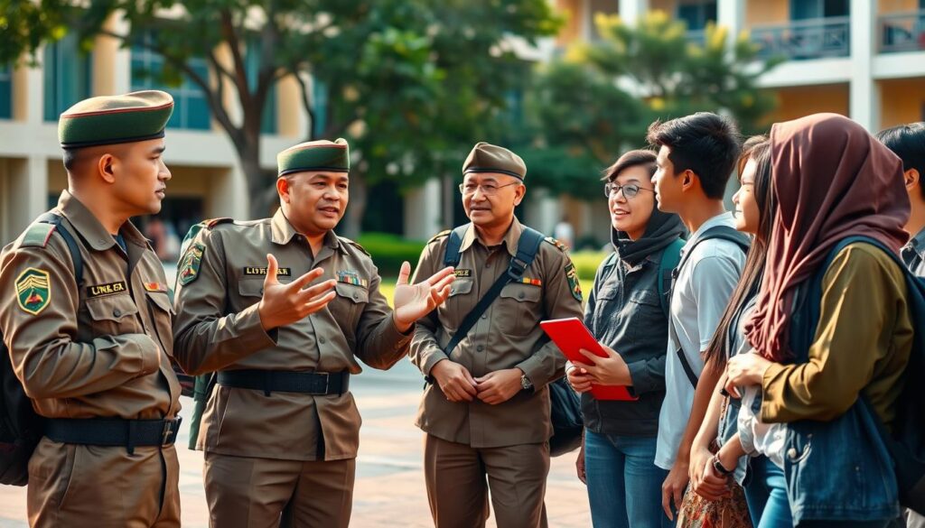 kerjasama babinsa dan mahasiswa