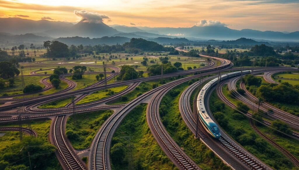 Jalur Kereta Api di Pulau Jawa